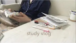 study with me! 🏡｜看護学生と1時間45分一緒に勉強しませんか🌼｜my room｜real-time｜no music