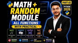 Master Python Math & Random Module in ONE Video 😱 (Full Practical Guide)