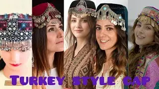 beautiful handmade cap with jewelry 😍 turkey style cape halima sultan style cap #fashionvlog