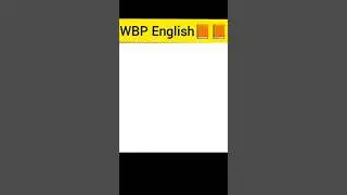 Wbp constable Main 2021 English preparation| KP English | Wbp SI | SSC GD | #shorts #wbpenglish