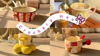 Aesthetic crockery haul 🍽️ 2026 |Pinterest mugs 🎀 | dinnerware | household goods