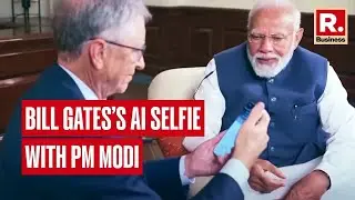 Bill Gates&rsquo;s Takes Selfie using NaMo App | Republic World