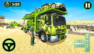 US Army Cars Transport Simulator 3D Limousine Car - Army Truck Cargo Car Driv‪e - Android Gameplay