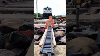 Real Train vs Brick Tunnel on Railway Track | Indian Railways WDG4 Locomotive