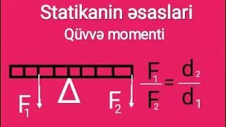 Fizika ders 20.Statikanin əsasları.Qüvvə momenti.Lingin tarazliq şərti.Tarazliğin növləri
