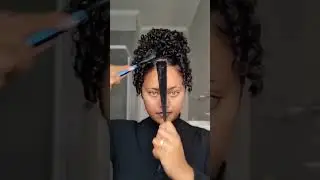 Curling hack black hair magic #hairstyle #hairtutorial #curlyhair