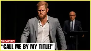 Harry FURIOUS When Dorian TV Awards Refused To Address Him As His Highness
