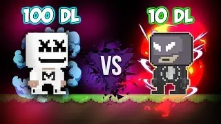 Growtopia | 100 Dls Vs. 10 Dls Set Challenge! *PRO SETS*