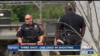 Three people shot, one killed at gas station on Indy's southwest side
