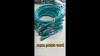 China FTTH optical fiber optic Aqua patch cord
