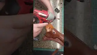 Изготовление кобуры #justincaseholsters #justincaseusa #leathergoods #leatherholster #leather