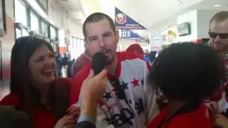 The NYC Caps fans get interviewed by John Walton!