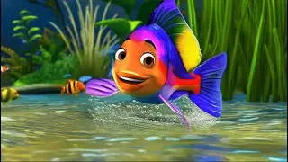 The Little Fish in the Pond &ndash; A Fun and Peaceful Kids' Poem! 🎶 #nurseryrhymes #kidssongs #kids