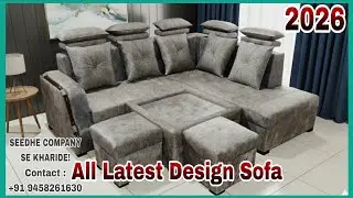 L Shape 7 Seater Sofa 2026 | Full Luxury Latest Design | Sofa Factory Making Process