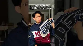 Adults getting clothes as presents