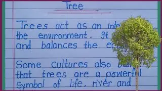 tree 🌲🌴 long paragraph for English language #studytime