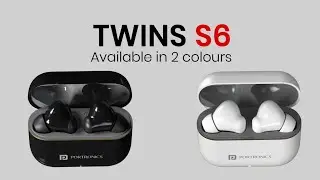 Harmonics Twins S6 Portronics | 50Hrs Play ⏯️ Time , ENC , QUAD Mics #earbuds #unboxing