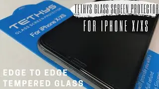 Tethys iPhone X/XS edge to edge tempered glass screen protector - unboxing and installation guide