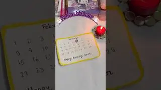 Birthday calendar card 🎂 #shrutiaryakiminiduniya #birthdaycard #birthday