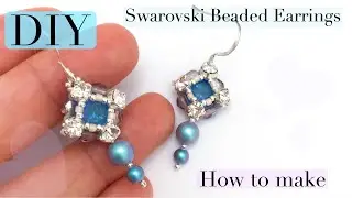 DIY Beaded Altea Earrings | Rivoli Crystal Jewelry Tutorial