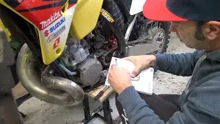 HO COSTRUITO UNA PROTEZIONE PIGNONE PER IL MIO SUZUKI RM 250