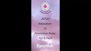 JNTUH Relaxation of promotion criteria for B.tech