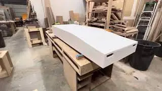 Final touches on my new punt hull- rear half
