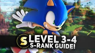 Sonic Frontiers - Cyberspace Level 3-4 S-Rank Time Guide (4K/60FPS)