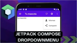 Menu desplegable en TopAppBar con Jetpack Compose