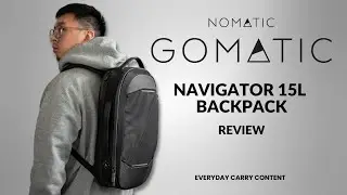 Gomatic The Navigator Backpack 15L Review - 2024 - Expandable to 21L Capacity Futureproof Backpack