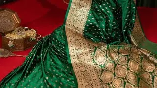 Banarasi katan silk saree.one of the most famous traditional saree of India#9369923277#newvideo🥰
