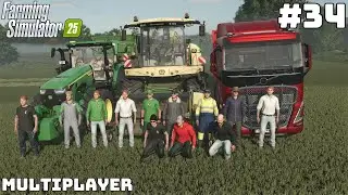 ☘️🇬🇧CRAZY GRASS SILAGE HARVEST IN UK | SAXLINGHAM | Farming Simulator 25 Multiplayer | Episode 34
