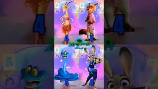 1 2 3 4 Тренд Зверополиса | Кто лучший? #zootopia #mytalkingangela2 #viral #trending #shrots #fyp