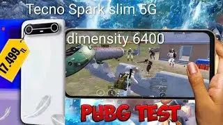 Tecno Spark Slim 5G pubg testi! 