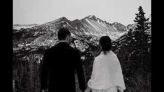 Rocky Mountain National Park Winter Elopement Film | J+J's Intimate Wedding at Sprague Lake