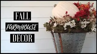 DIY FALL HOME DECOR | FALL FARMHOUSE CENTER PIECE