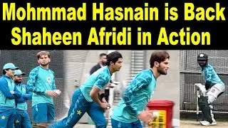 Mohammad Hasnain and Shaheen Afridi bowling practice at MCG