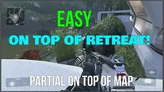 COD AW: On Top of Roof on Retreat! (partial on top of map)