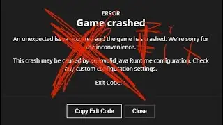 How to fix Minecraft error code 1!!