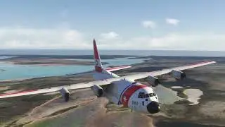 Low Altitude Coast Guard Flight [The Bahamas]