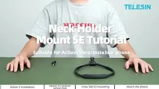 TELESIN Neck Holder Mount SE Tutorial