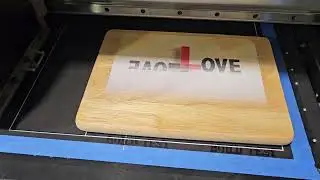 Cutting board Mimaki UV direct to wood.