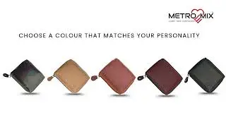 MetroMix Trendy Faux Leather Wallet for Men & Women | Stylish Zip Wallet | Best Wallet 2026