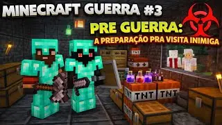 PREPARANDO A BASE PARA A BATALHA!!! MINECRAFT GUERRA #3 (TRIBO CARMESIM)