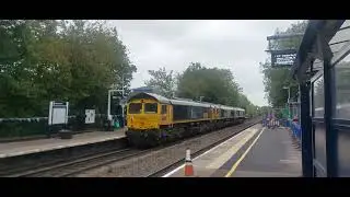 Not so 'Light'. 66734, 66713 & 66769 through Warwick