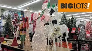 BIG LOTS CHRISTMAS TREES CHRISTMAS DECORATIONS HOME DECOR SHOP WITH ME SHOPPING STORE WALK THROUGH