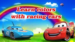 Learn Colors With Racing Cars | Nursery|  Cars For Kids |