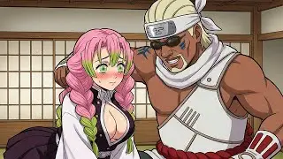 Mitsuri Kanroji Negotiates with Killer Bee Demon Slayer x Naruto Crossover