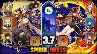 3.7 Spiral Abyss | Itto Gorou Albedo Zhongli / HuTao Bennett Xingqiu Xiangling - Genshin Impact