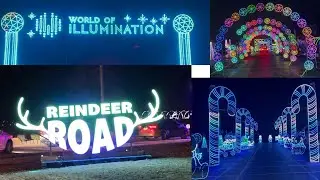 World Of Illumination | World&rsquo;s Largest Drive-Thru Animated Light Show| Reindeer Road | 2022